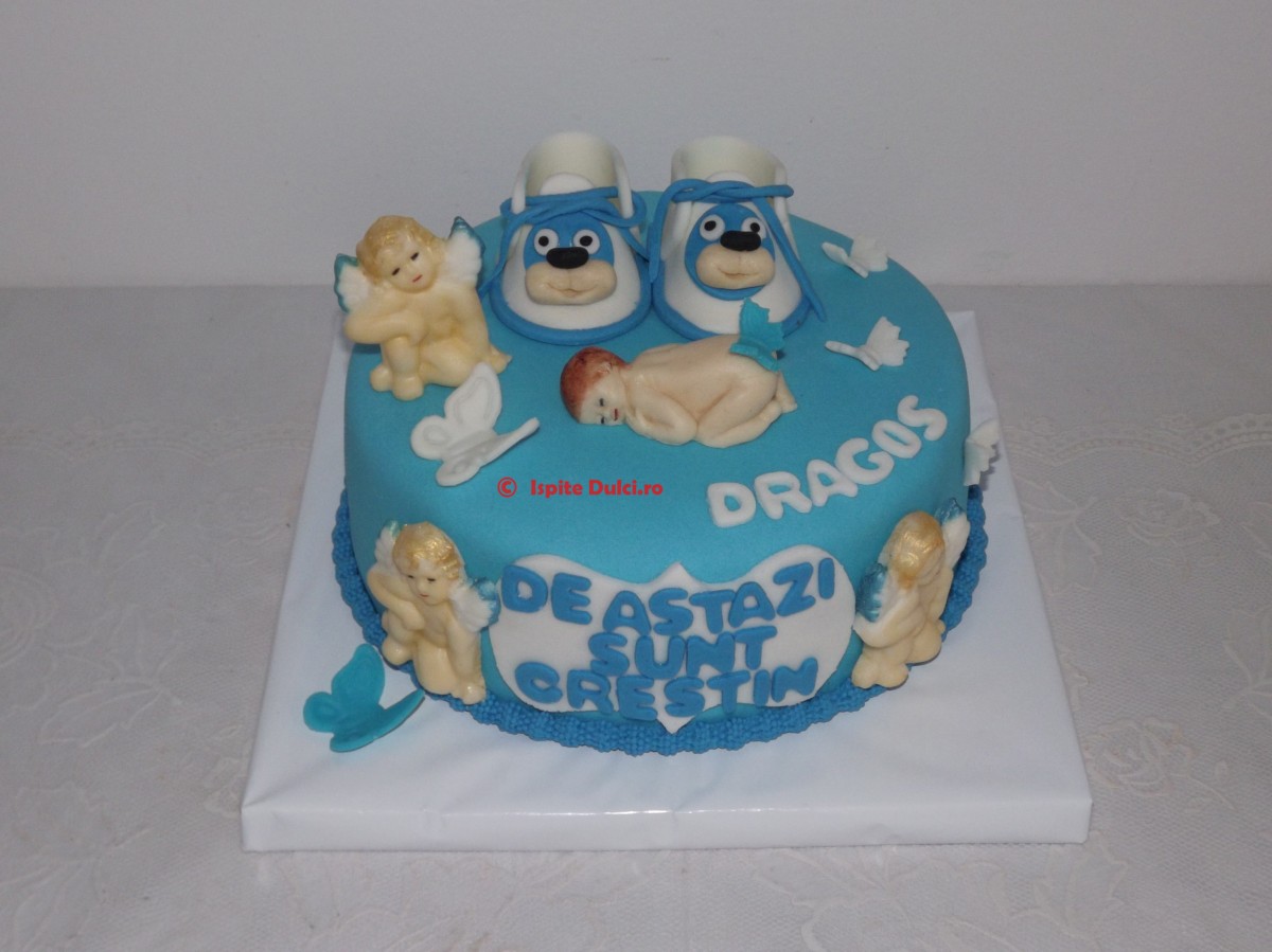Tort de botez pentru Dragos