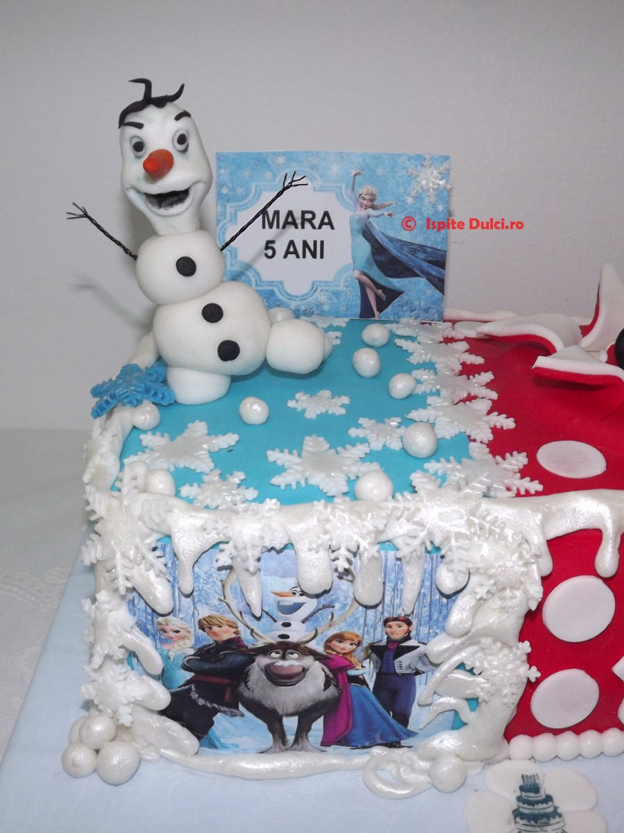 Tort Frozen si Minnie pentru Mara si Iris