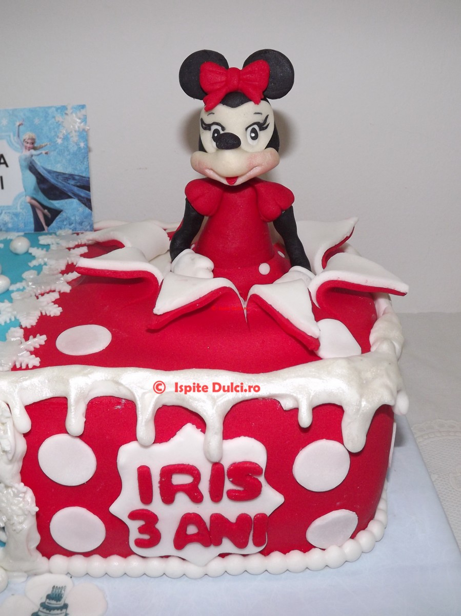 Tort Frozen si Minnie pentru Mara si Iris