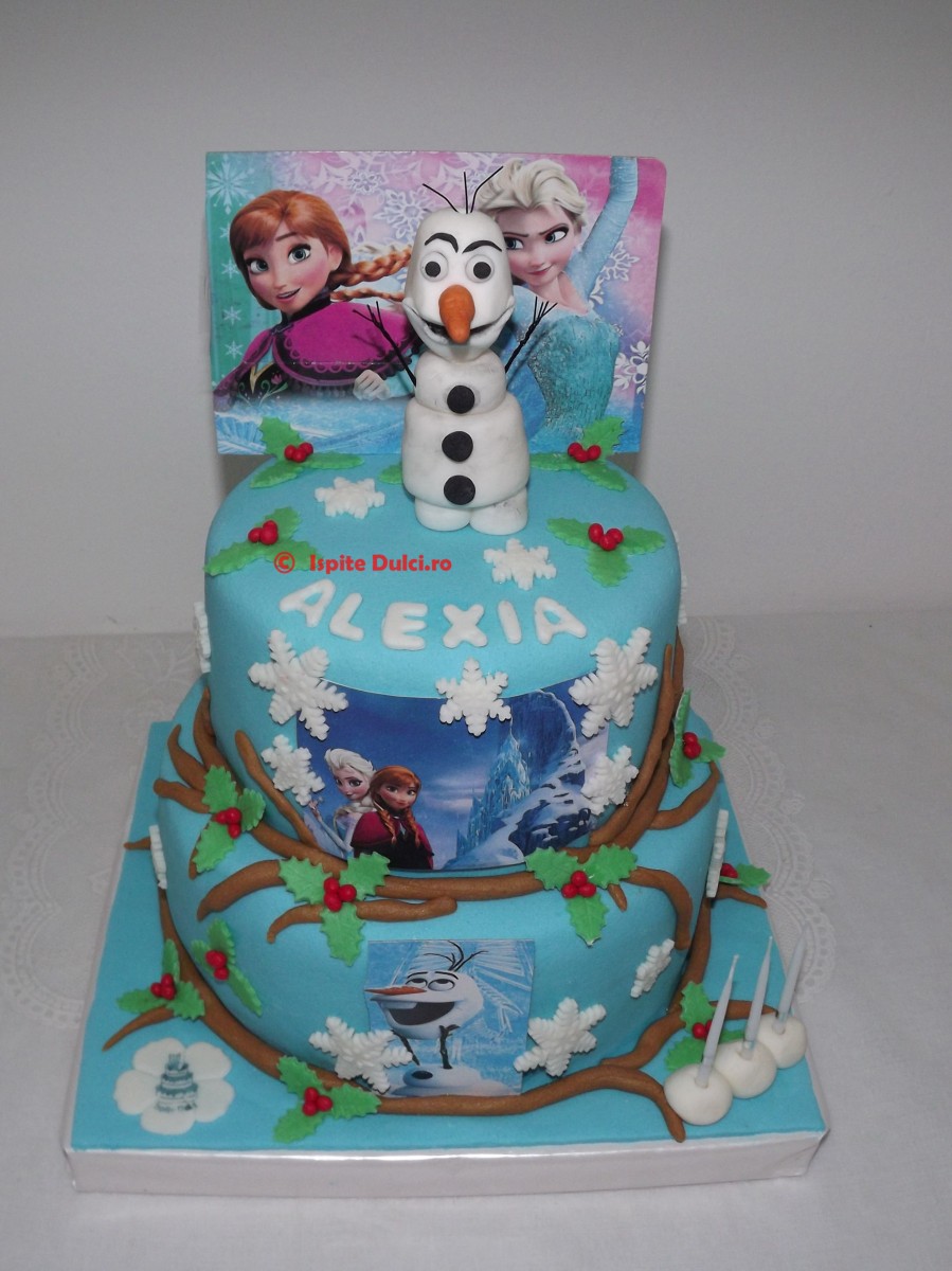 Tort Frozen pentru Alexia