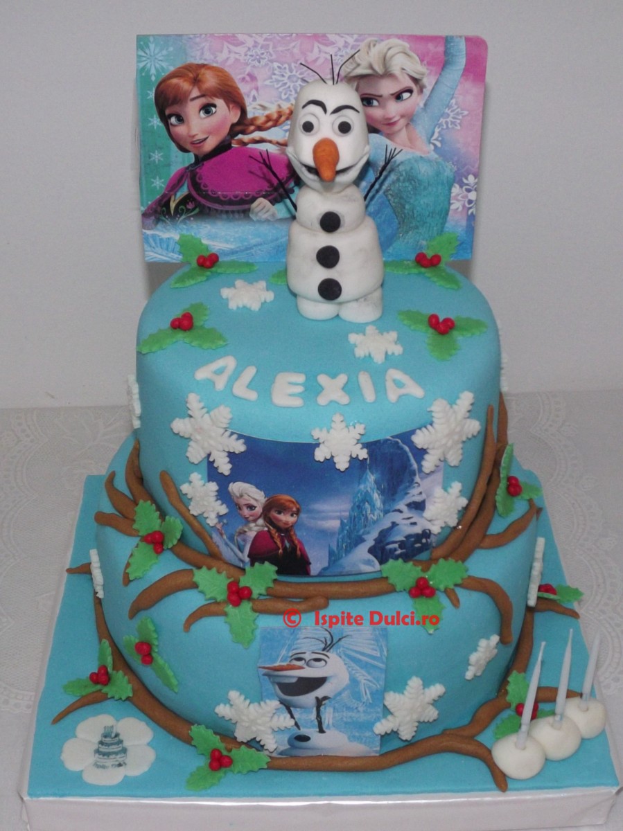 Tort Frozen pentru Alexia