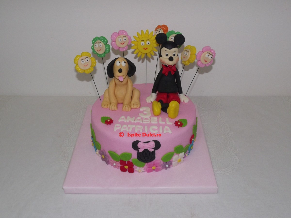 Tort cu Mickey si Pluto pentru Anabell