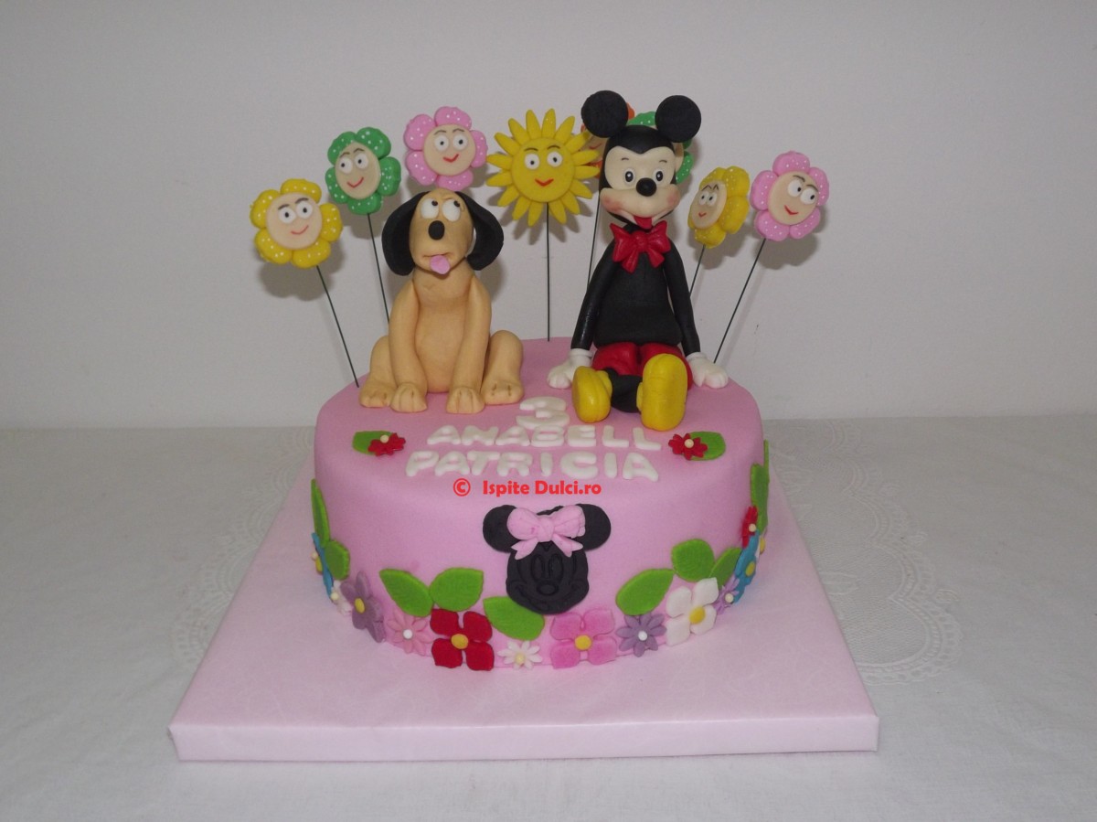 Tort cu Mickey si Pluto pentru Anabell