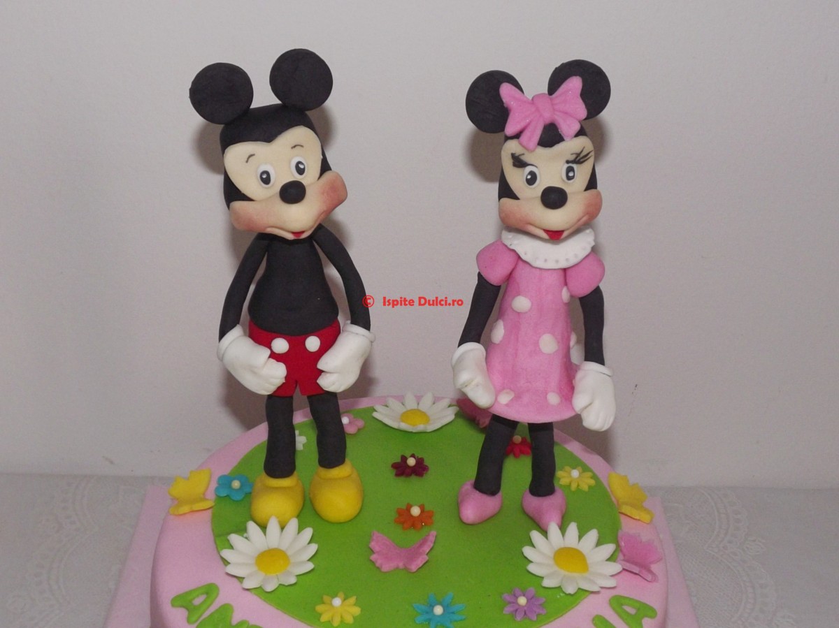 Tort cu Mickey si Minnie Mouse pentru Antonia