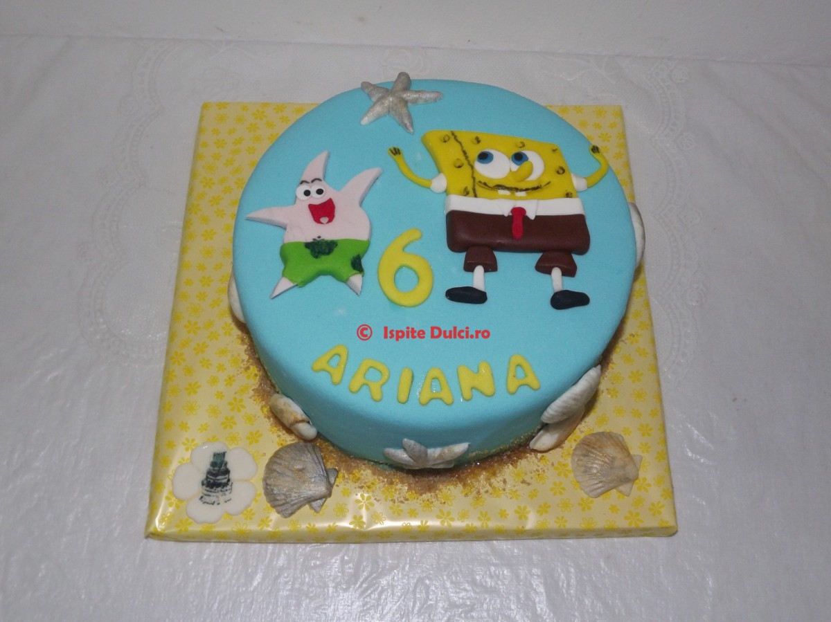 Tort cu Sponge Bob pentru Ariana