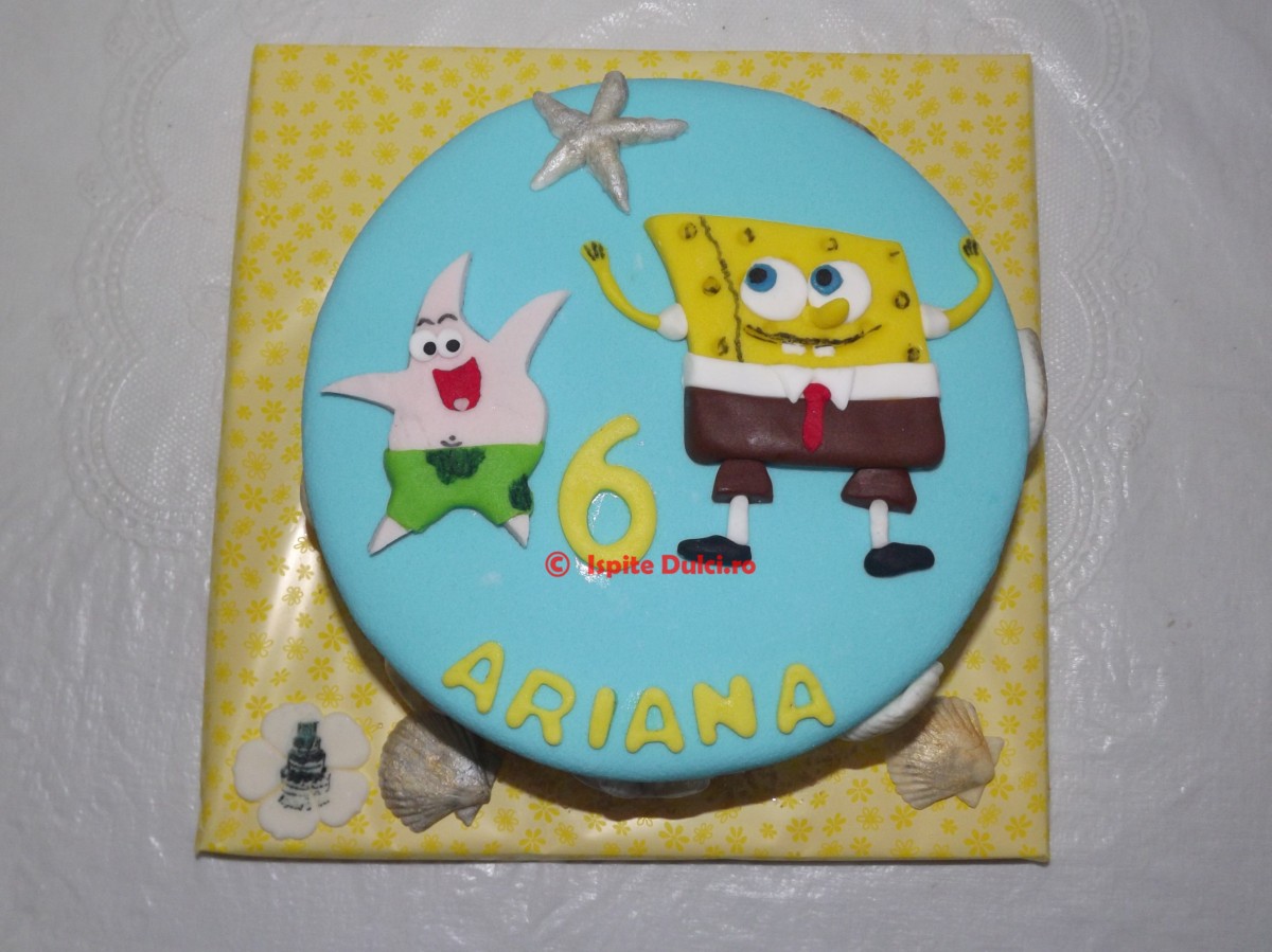 Tort cu Sponge Bob pentru Ariana