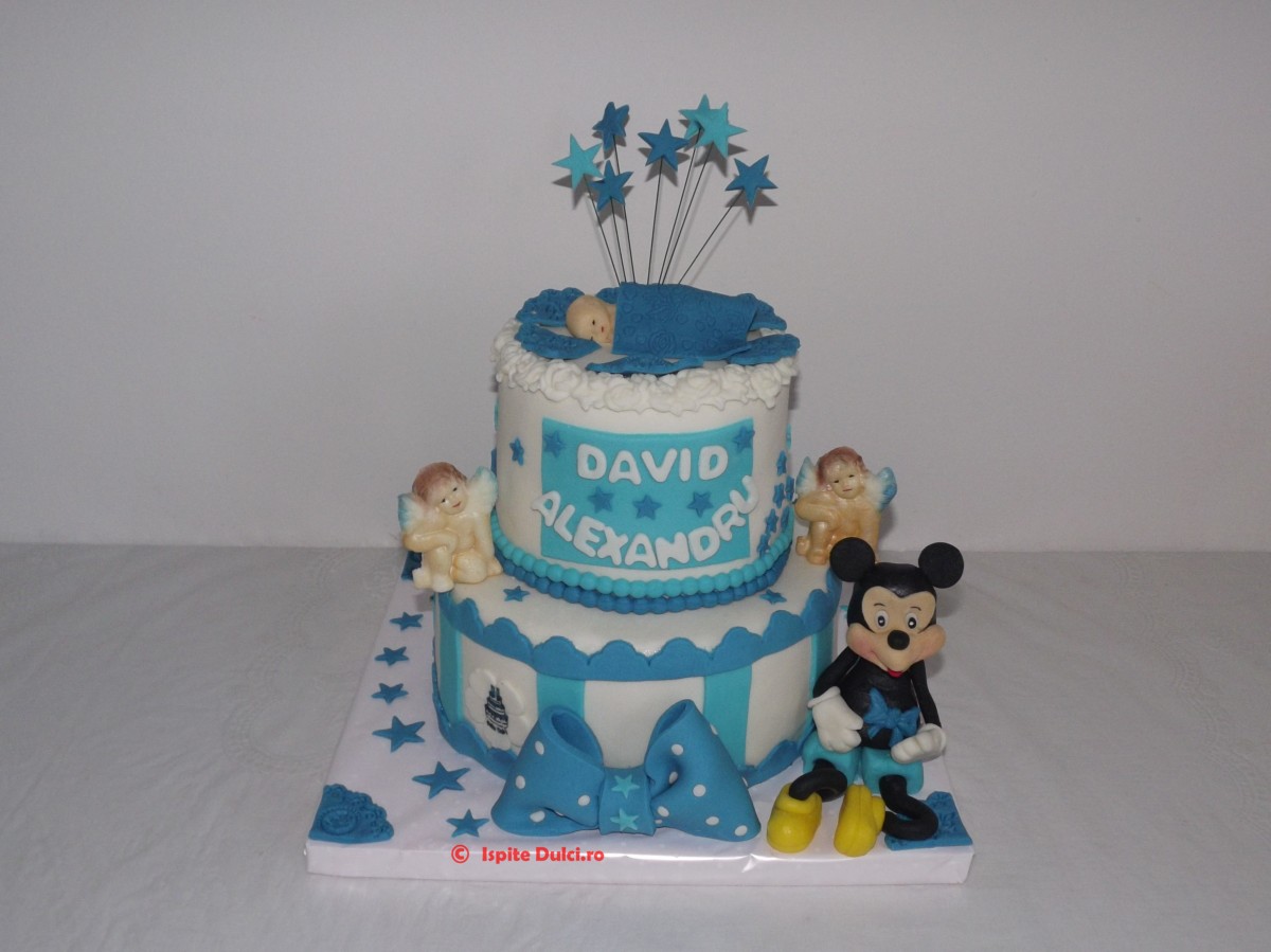 Tort de botez ,briose si biscuiti pentru David