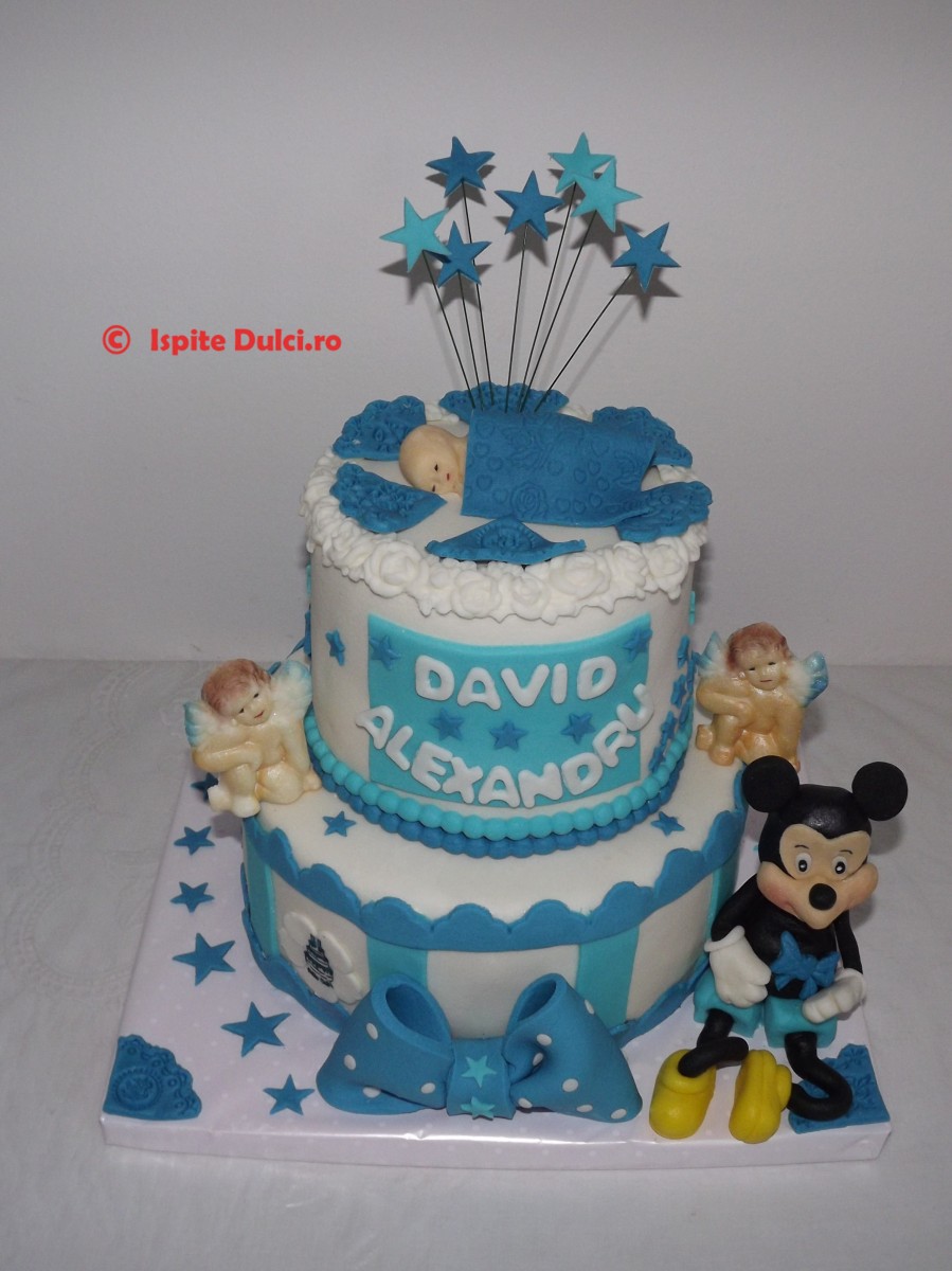 Tort de botez ,briose si biscuiti pentru David
