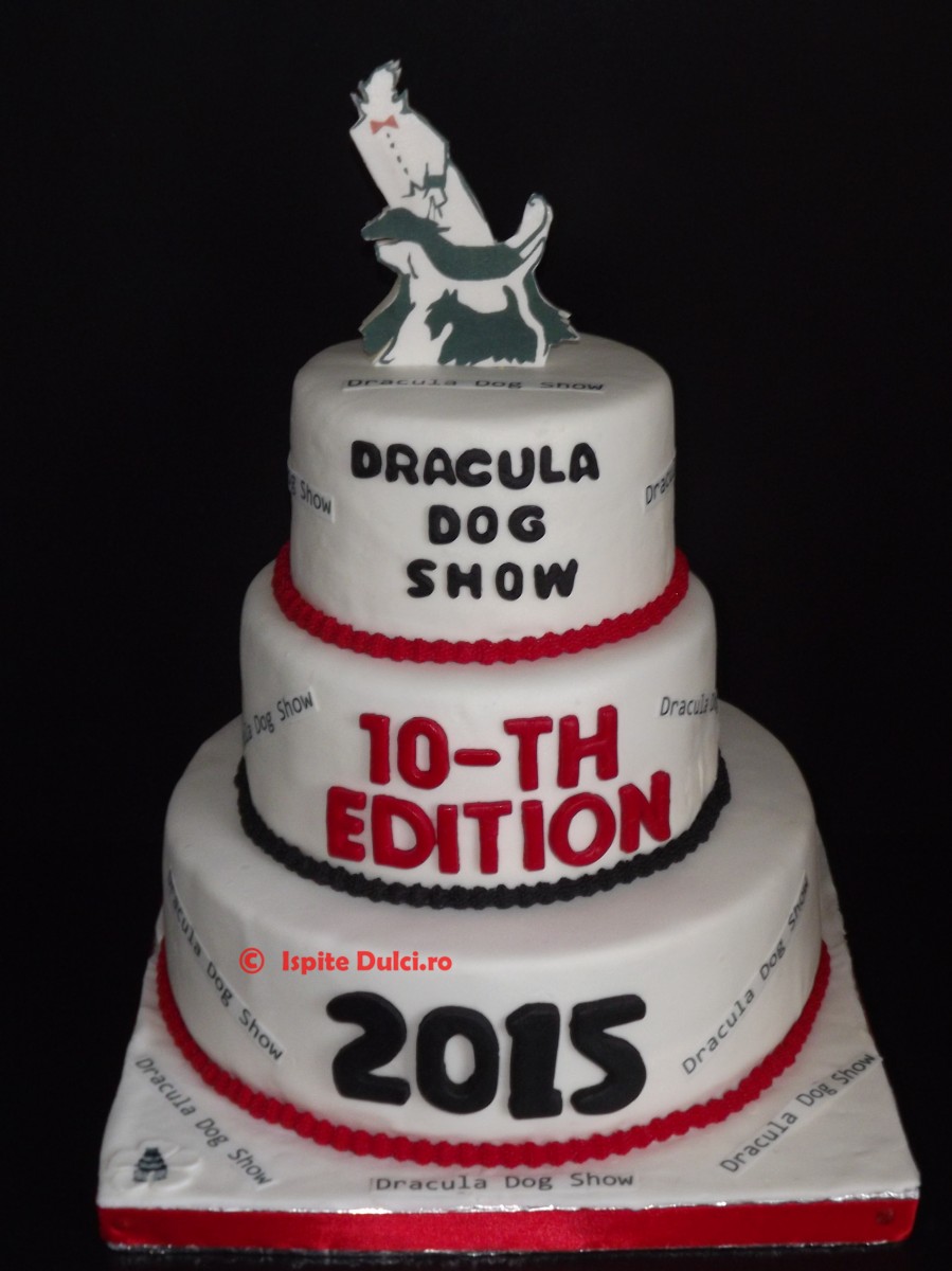 Tort cu sigla Dracula Dog Show