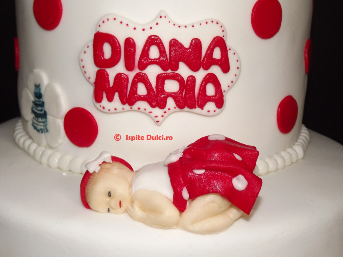 Tort de botez pentru Diana Maria