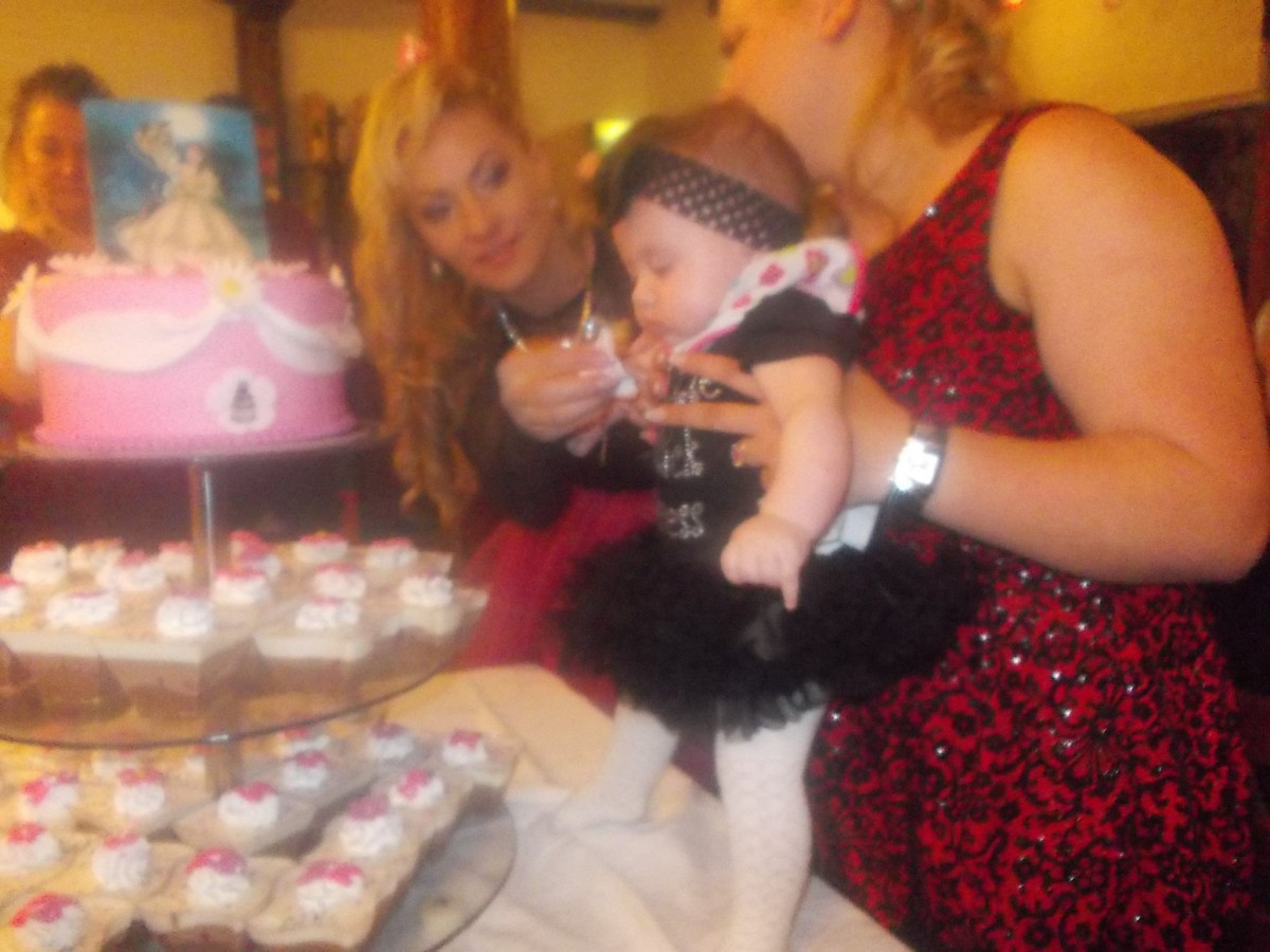 Tort de botez si candy bar pentru Zsofia