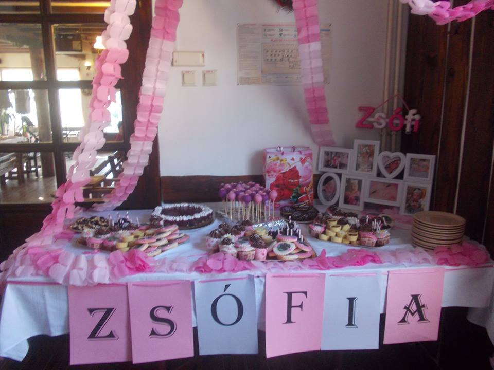 Tort de botez si candy bar pentru Zsofia