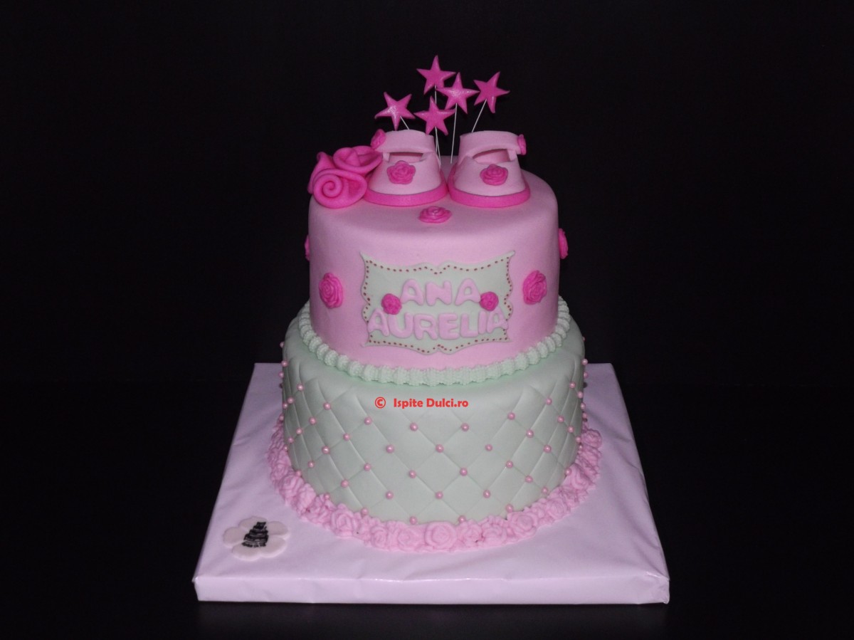 Tort de botez si candy bar pt Ana Aurelia