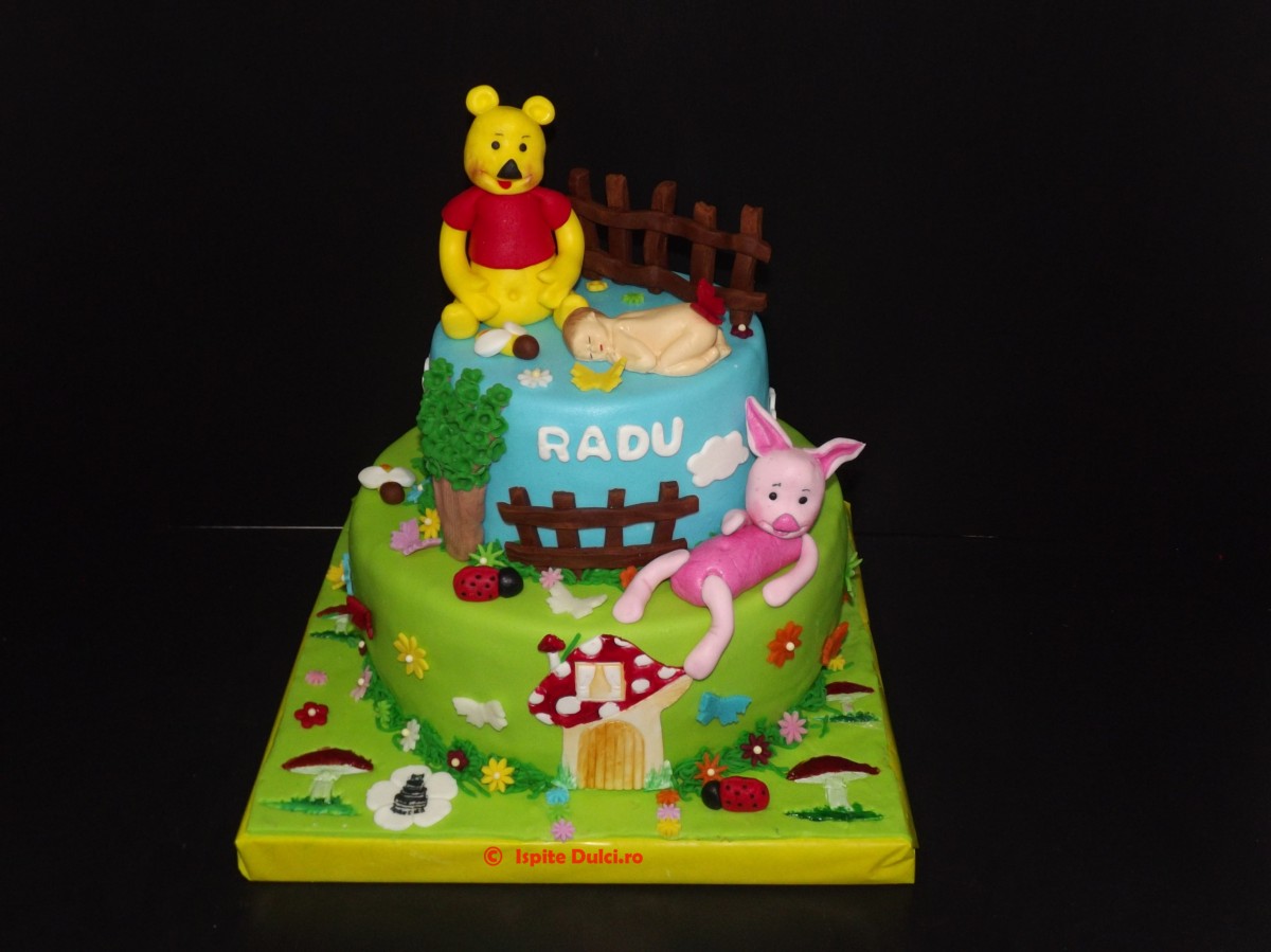 Tort de botez cu Winnie pentru Radu