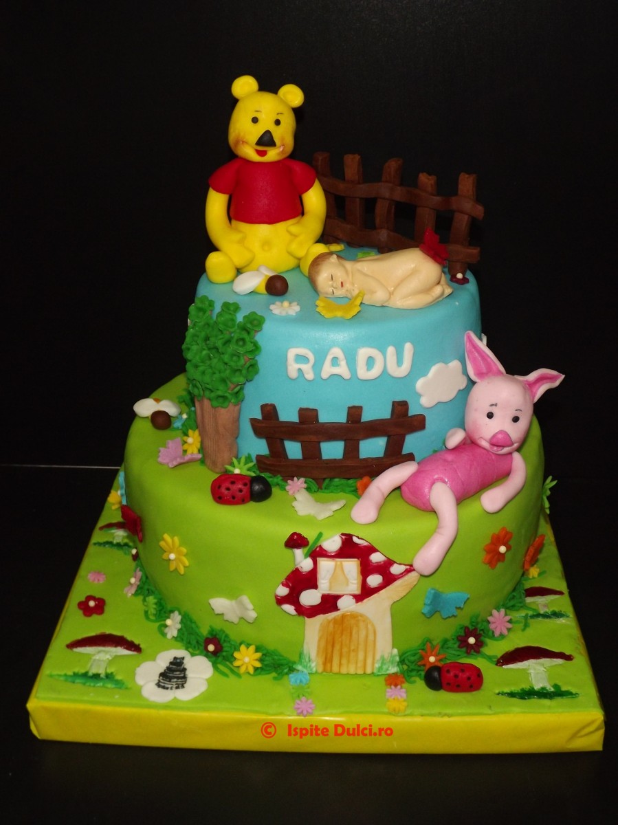 Tort de botez cu Winnie pentru Radu