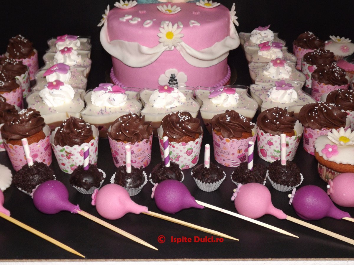 Tort de botez si candy bar pentru Zsofia