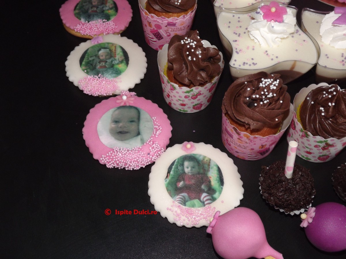 Tort de botez si candy bar pentru Zsofia