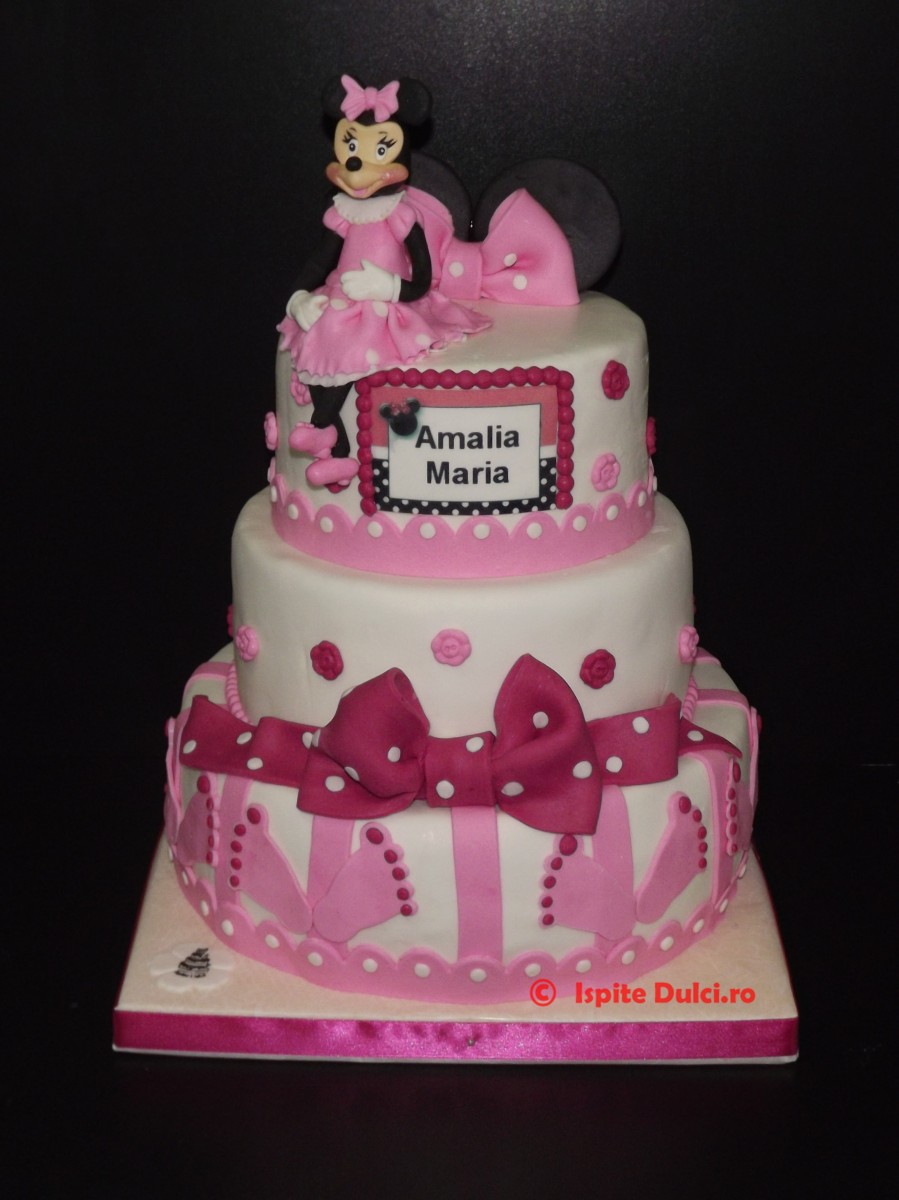 Tort cu Minnie pentru Amalia Maria