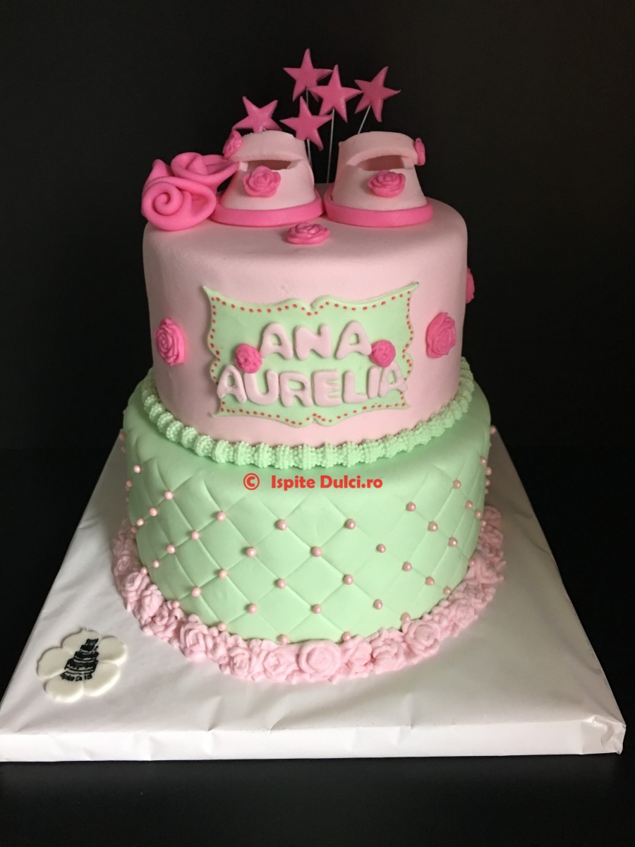 Tort de botez si candy bar pt Ana Aurelia