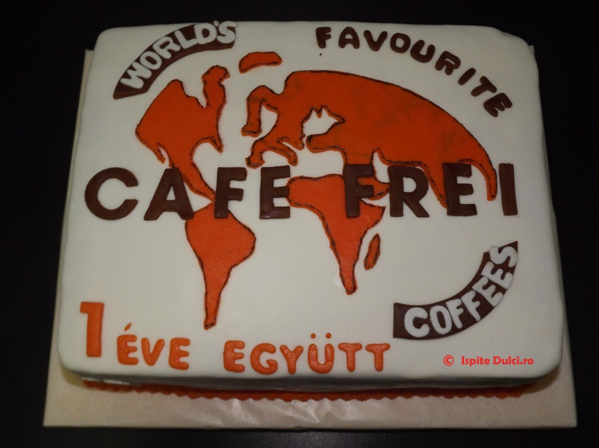 Tort cu sigla Cafe Frei