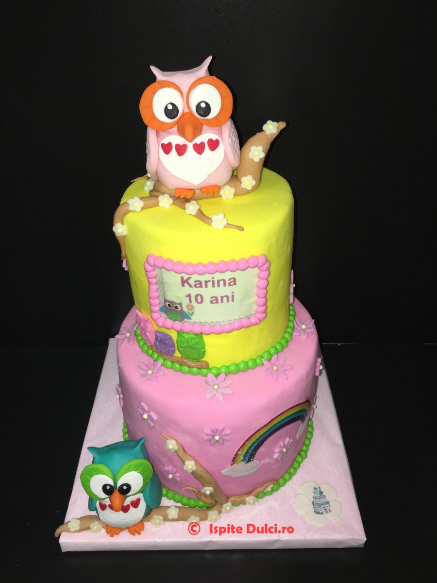 Tort cu bufnite pentru Karina