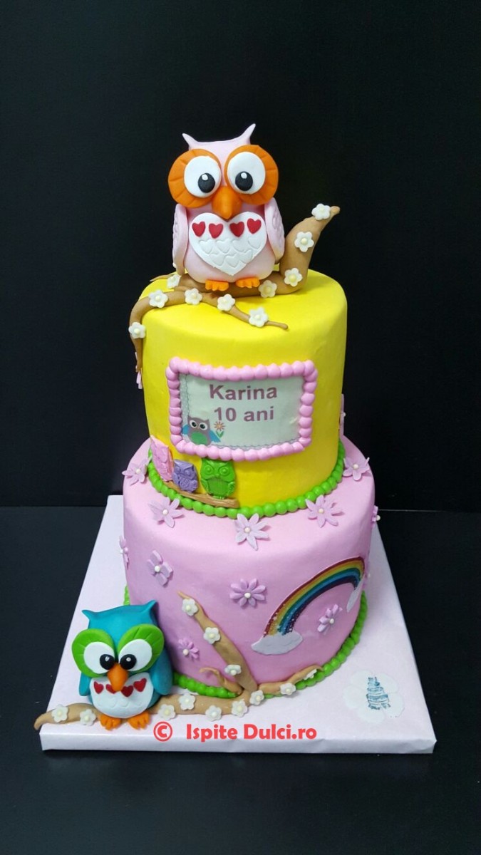 Tort cu bufnite pentru Karina