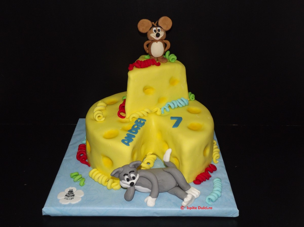Tort cascaval cu Tom si Jerry