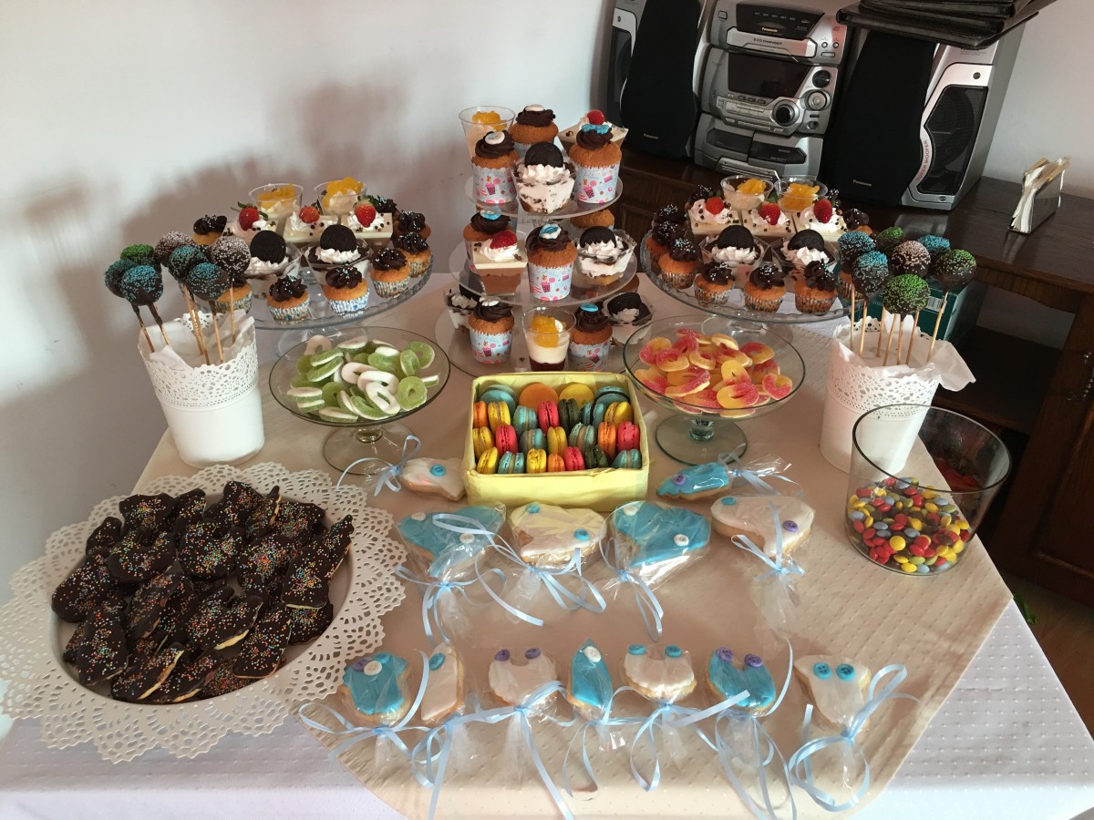 Candy bar pentru botez Aleodor