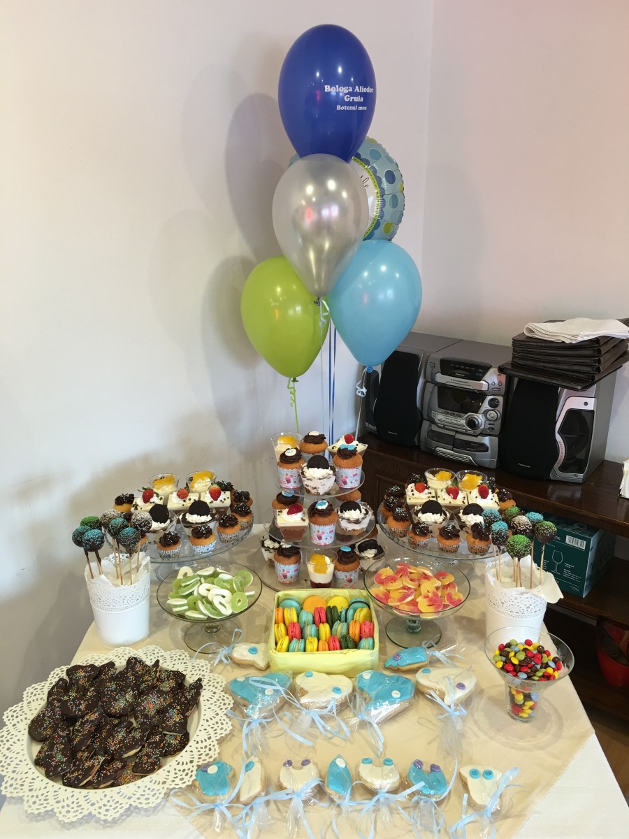 Candy bar pentru botez Aleodor