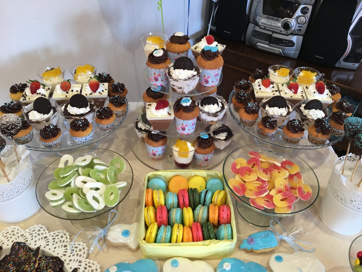 Candy bar pentru botez Aleodor