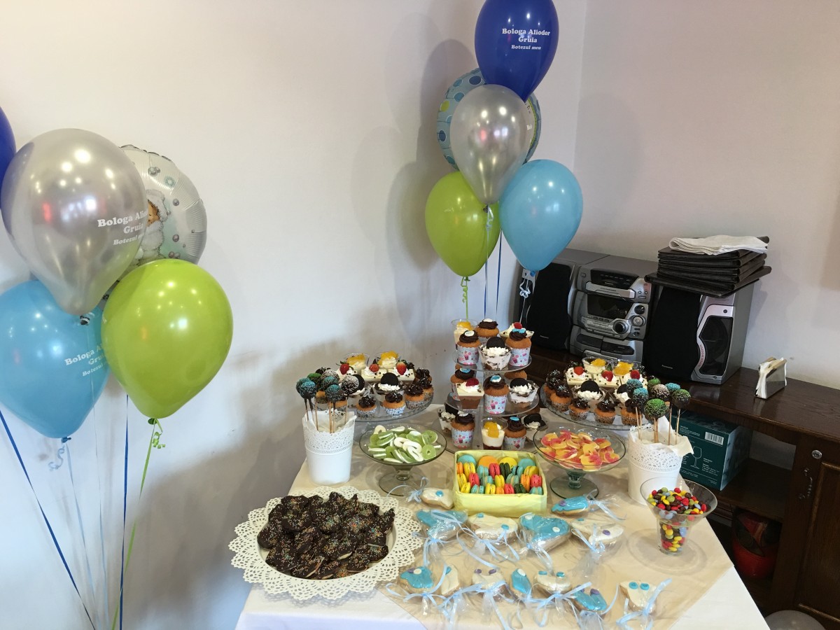 Candy bar pentru botez Aleodor