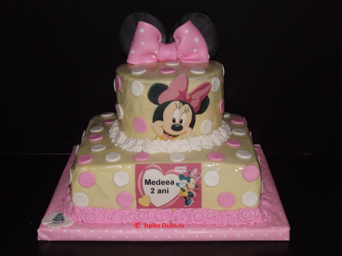 Tort cu Minnie in ciocolata pentru Medeea