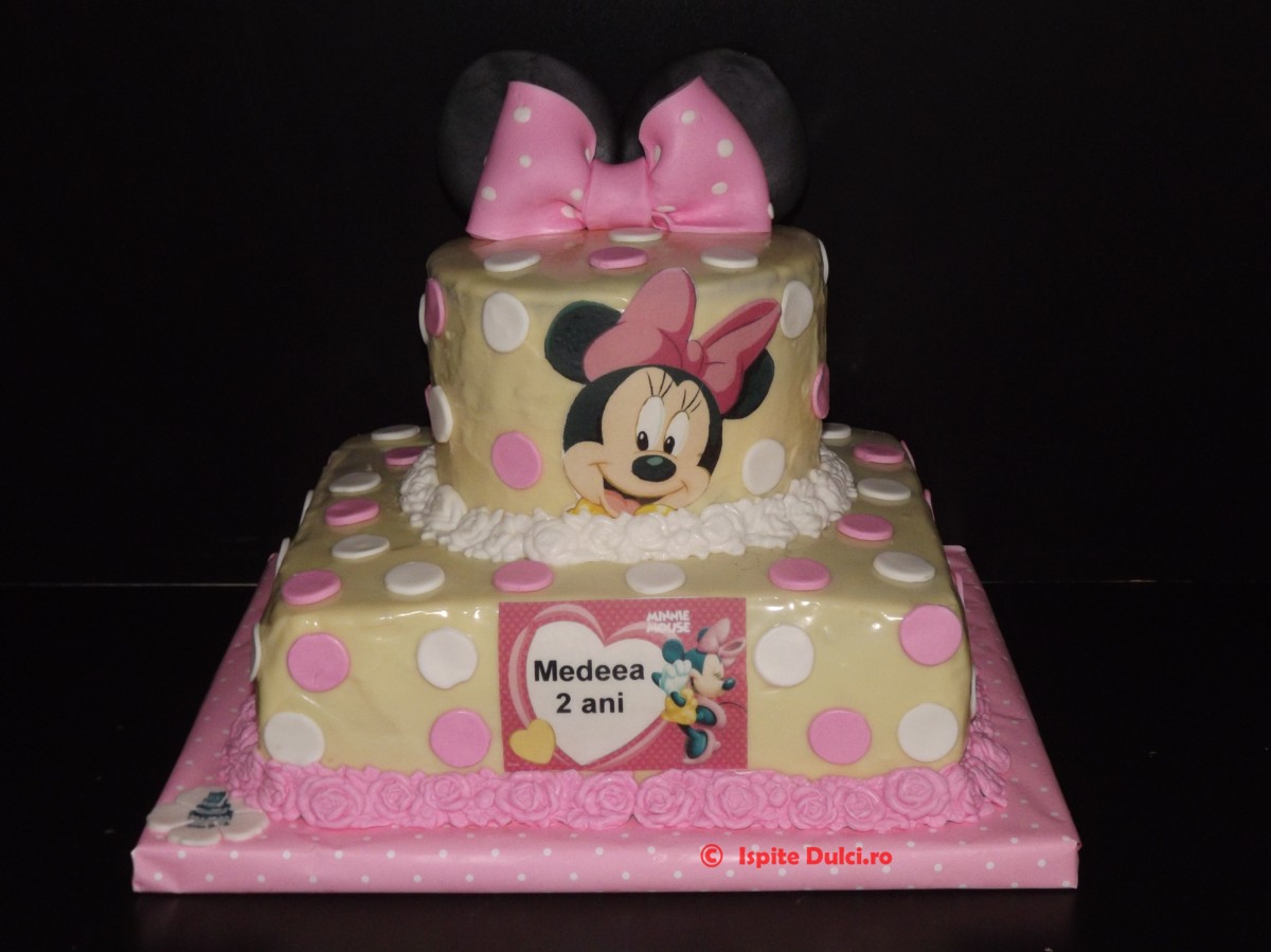 Tort cu Minnie in ciocolata pentru Medeea