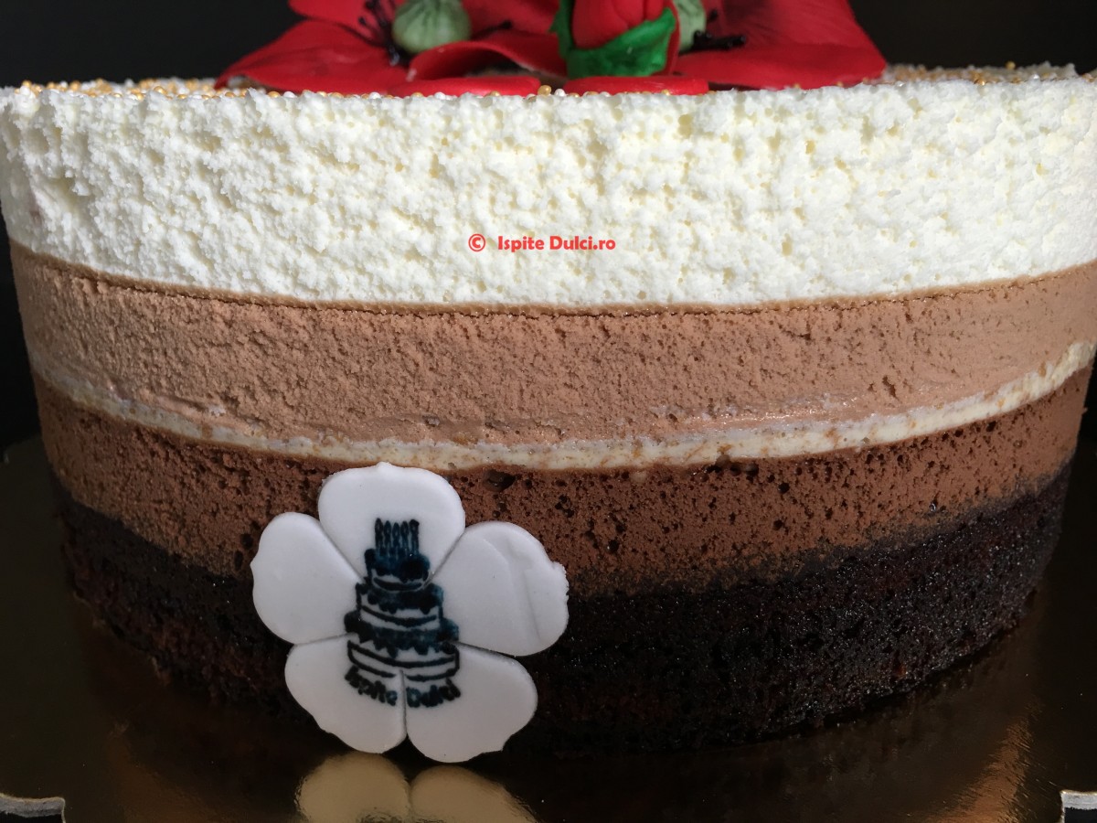 Tort mousse de ciocolata cu maci
