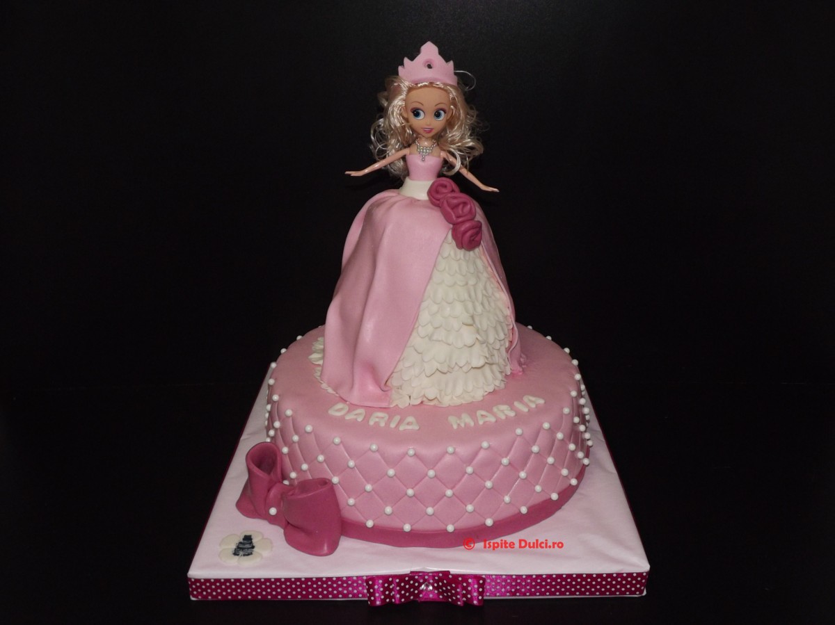 Tort de botez cu printesa pentru Daria Maria