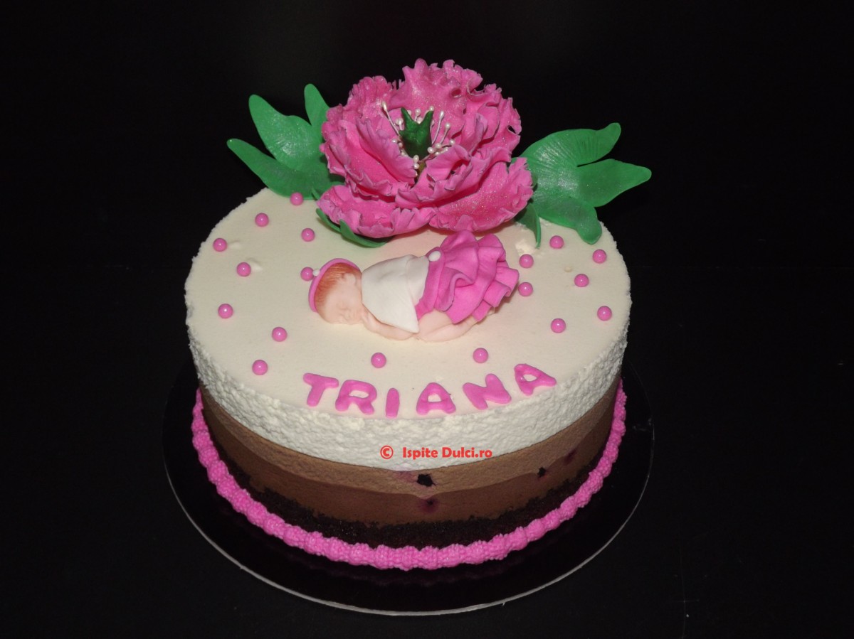 Tort de botez pentru micuta Triana