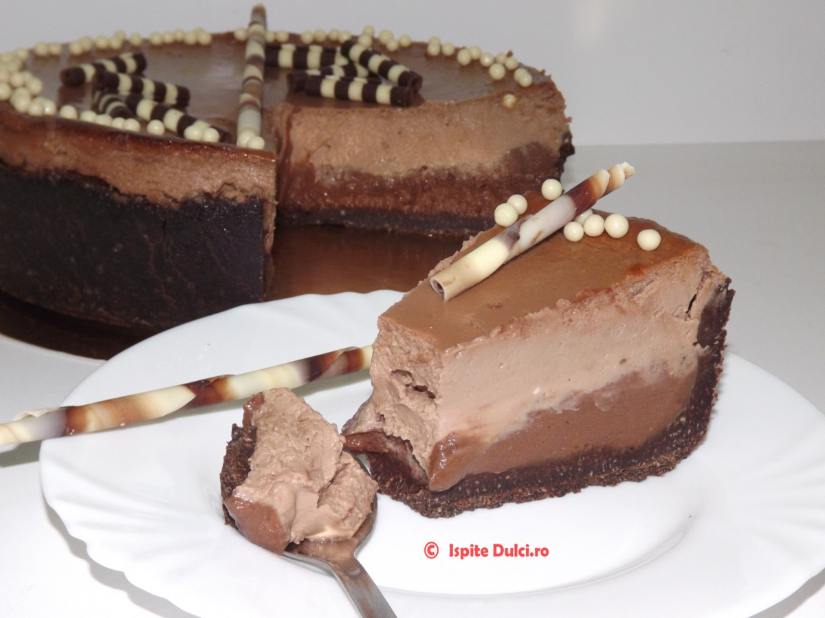 Cheesecake delicios cu ciocolata