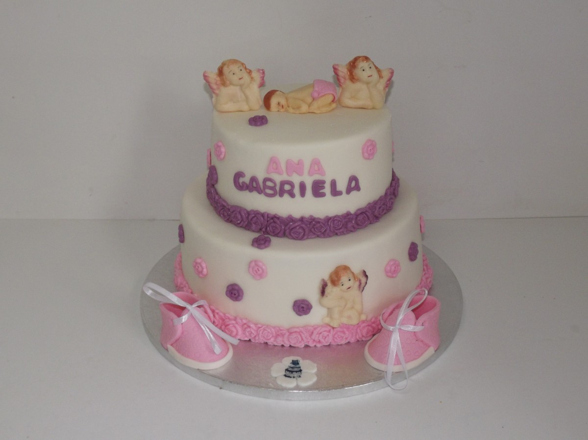 Tort de botez si candy bar pentru Ana Gabriela