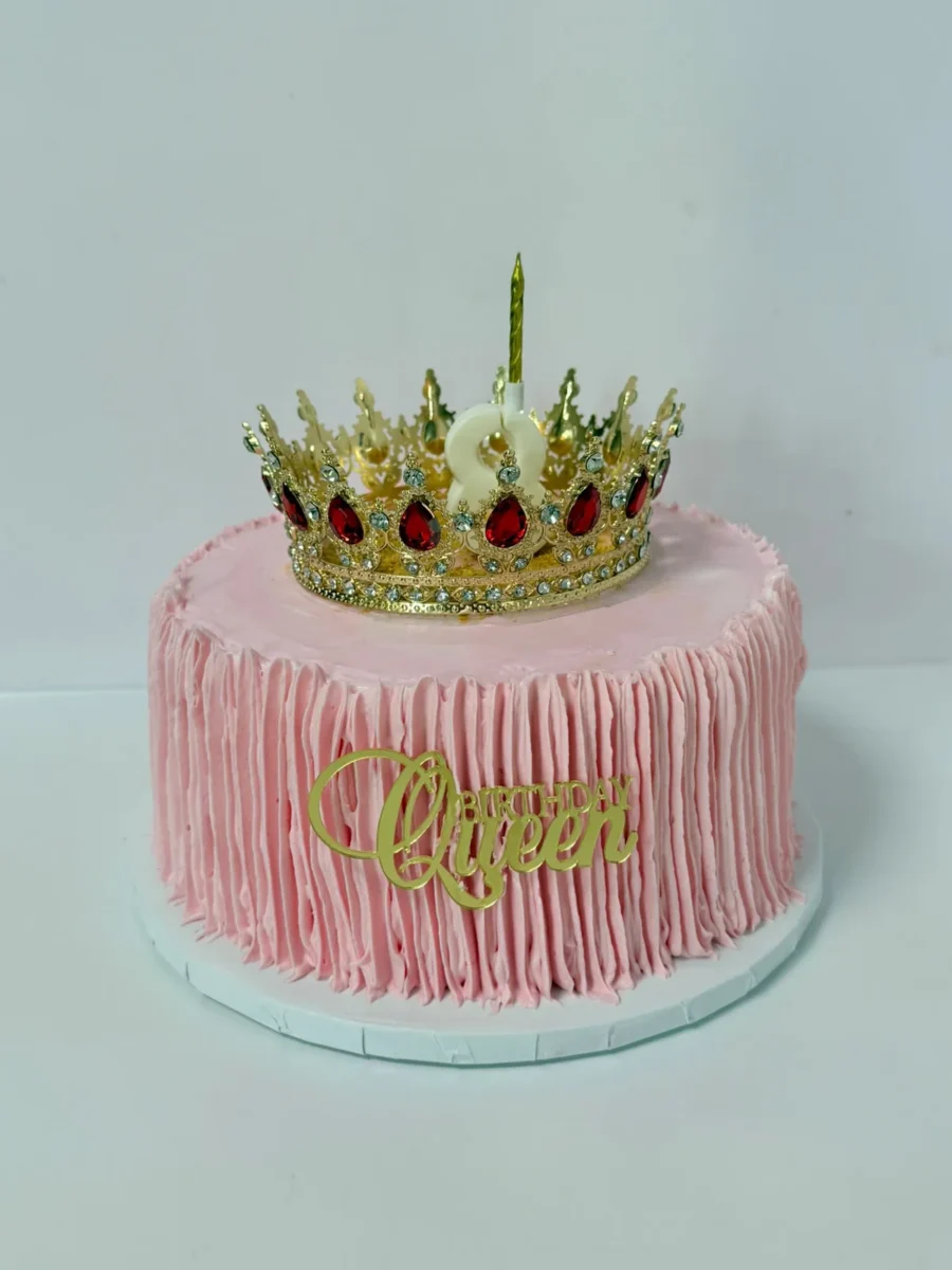 Tort roz Birthday Queen