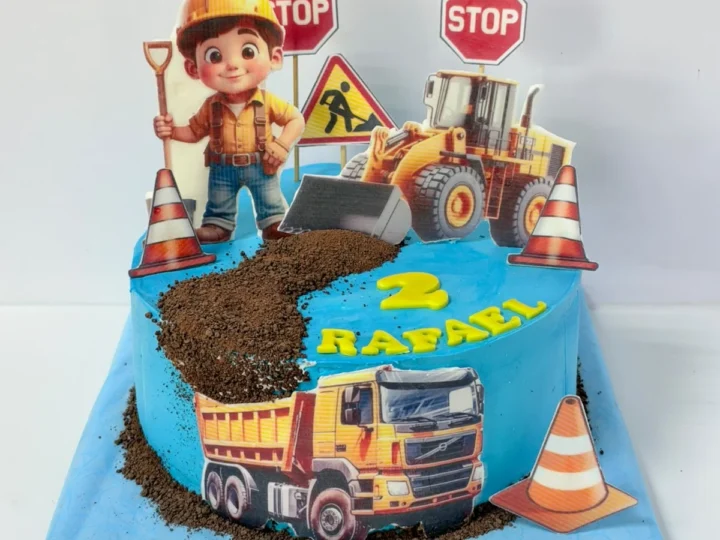 Tort cu utilaje de construcții