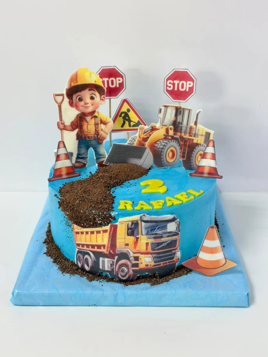 Tort cu utilaje de construcții